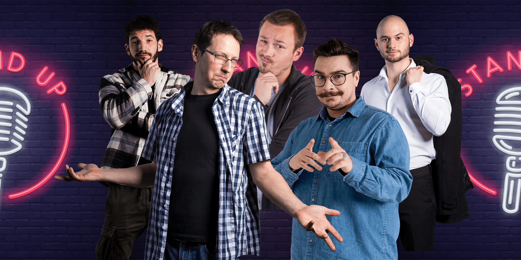Stand up – Open mic: Žerjal, Borišek, Mastnak, Džamastagič, Cunja, Pevc …
